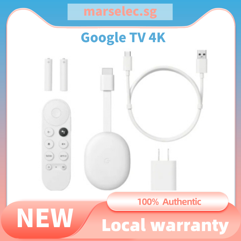 [Instock] New Google Chromecast with Google TV 4K Android 10 Netflix Certified, Dolby Vision&amp;Atmos