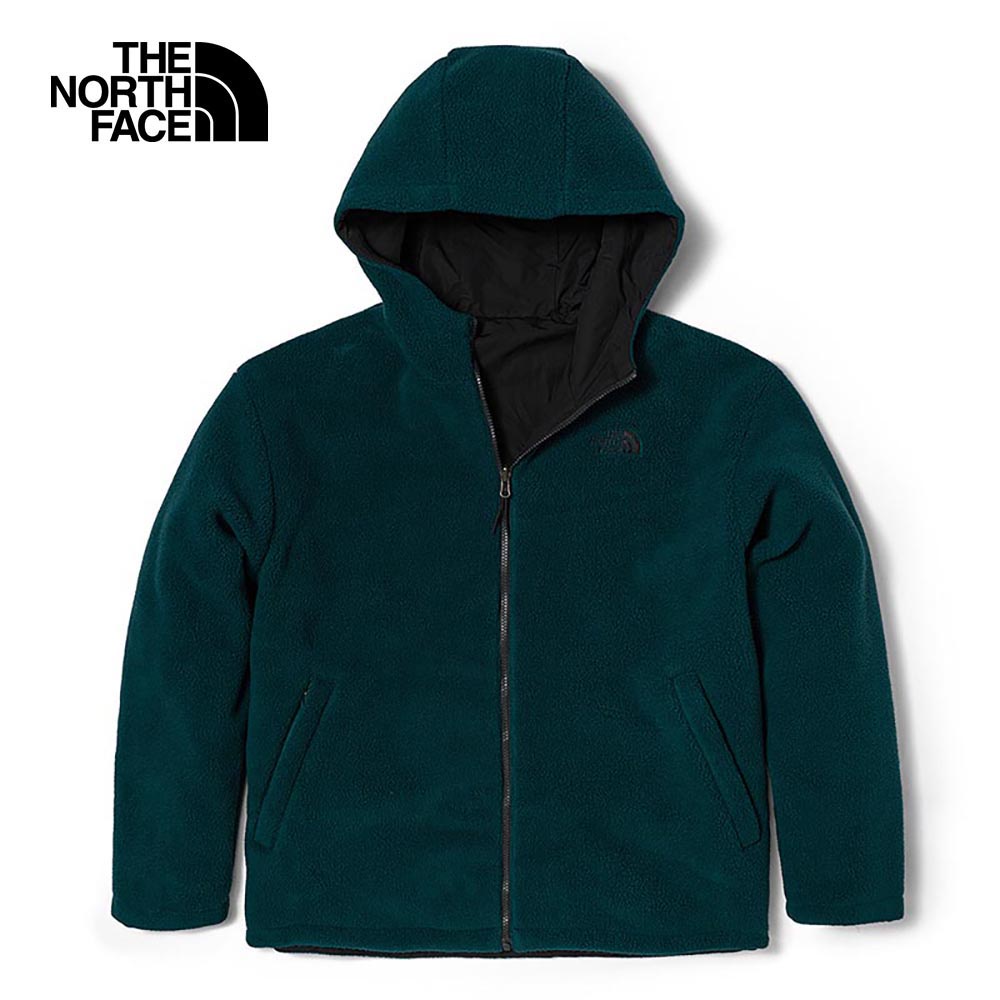 The North Face Men Reversible Fleece Jacket - AP TNF Ponderosa Green / TNF Black