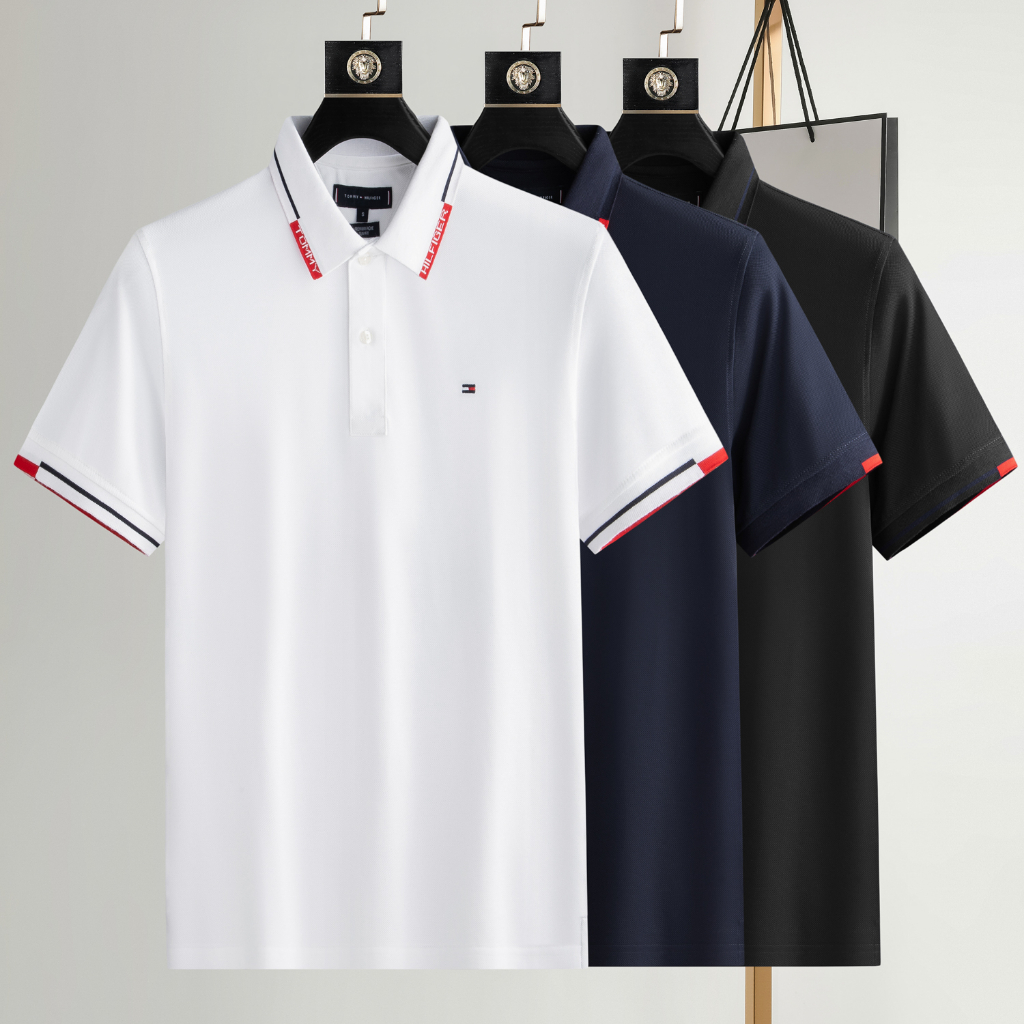 Tommy Tommy Polo shirt Tommy short-sleeved T-shirt Tommy lapel T-shirt male short-sleeved T-shirt POLO shirt