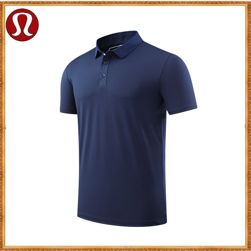 Lululemon Men Women Same Style Ice Silk T-Shirt Short-Sleeved Quick-Drying Large Size Loose POLO Shirt Casual R271