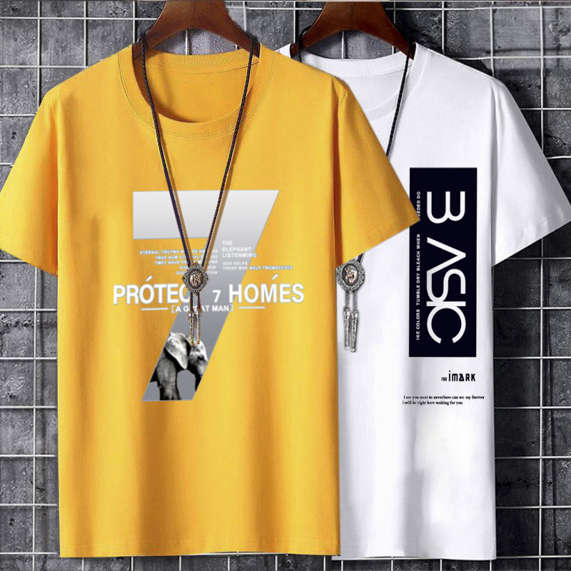 2022 New Round Neck short sleeve Korean Men T-Shirt
