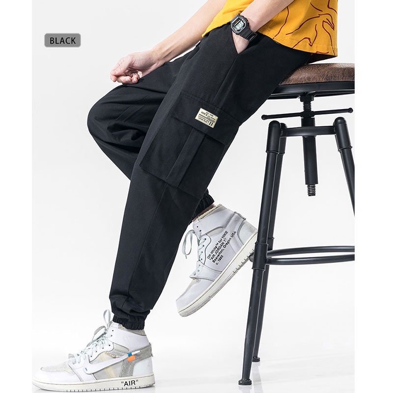 100% Cotton Cargo Pants Men Long Pants Jogger Pants Men Pants Casual Pants Chinos Pant Men Trousers