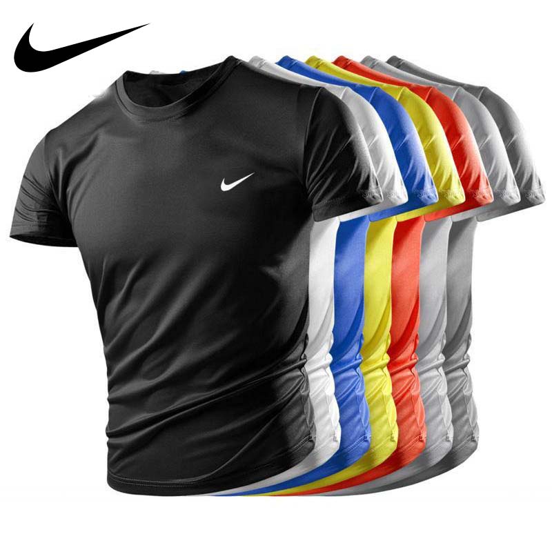 Summer T-shirt Men's and Women's Round Neck Quick  Dry Short Sleeve T-shirt Sports T-shirt