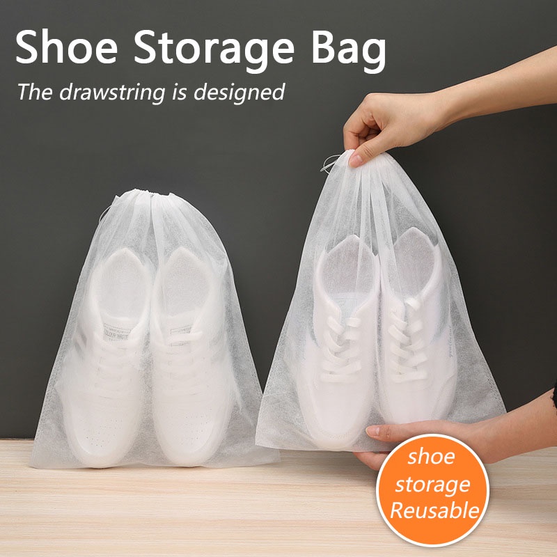 Large Shoe storage bag shoe drying bag reusable shoe cover non-woven fabric moisture-proof and dust-proof shoe cover