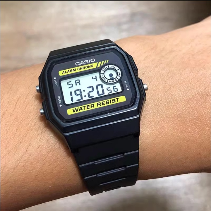 Men Women Electronic Watch Unisex Waterproof Plastic Strap Digital Student Watch