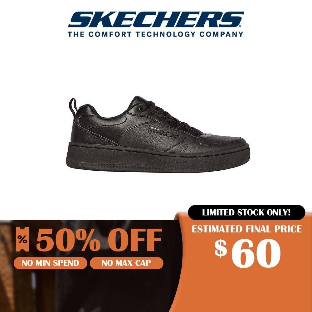 Skechers Men California Pack Sport Court 92 Shoes - 237188-BBK Air-Cooled Memory Foam