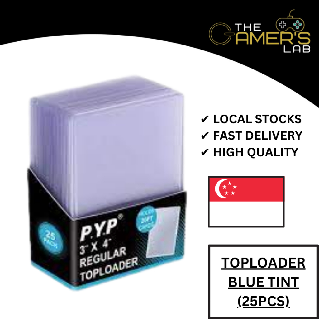 [SG STOCK] TOPLOADER FOR CARDS BLUE TINT 35PT