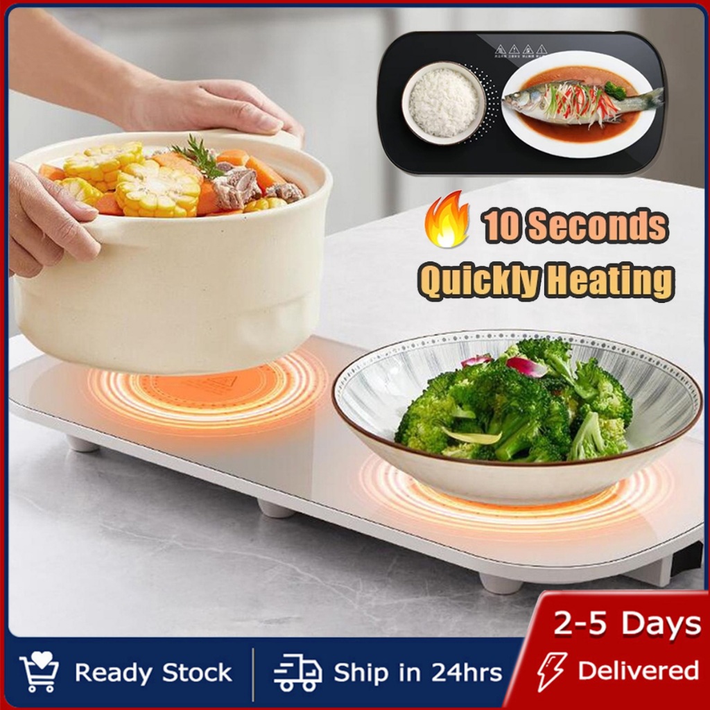 10 Seconds Quickly Heating Food Warming Board Multifunctional Intelligent Constant Temperature Food Warming Tray Home Heating tray