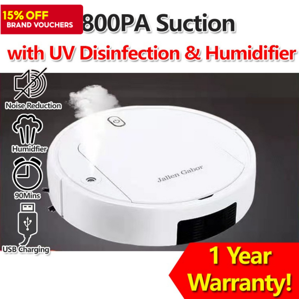 Automatic Cordless Smart Robot Vacuum Cleaner Humidifier