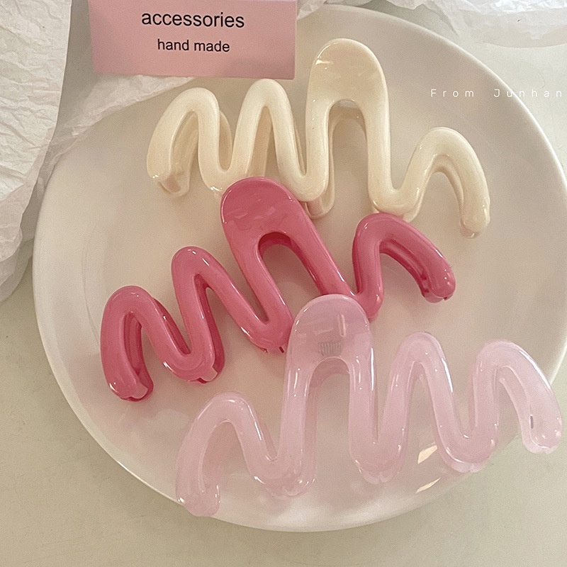 Korean Frosted Jelly  Hair Clamp Fashion Grab Hair Clip New Hair Claws Clip