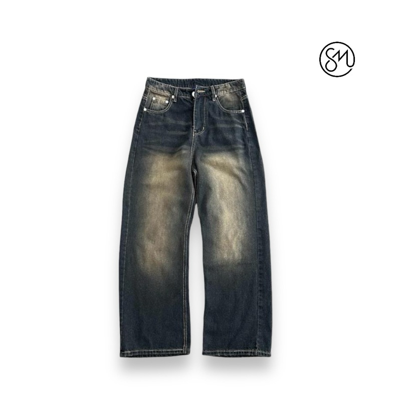 Golden BAGGY JEANS Pants 1258 FORM TO UNISEX Men And Women